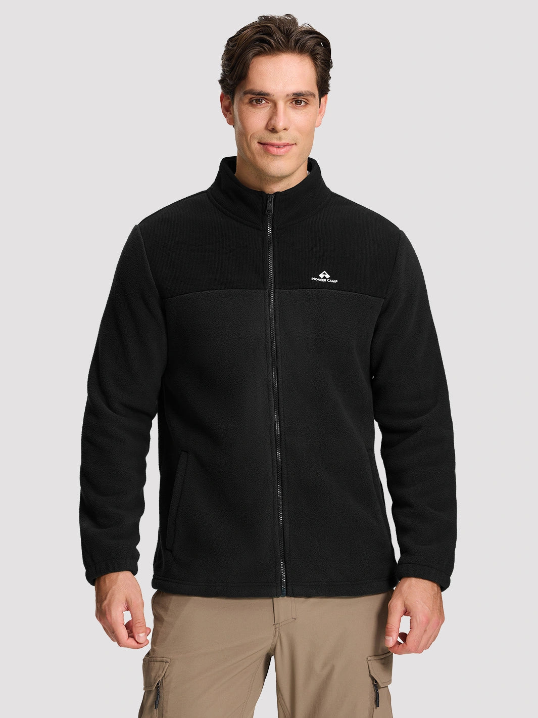 Men's Double-Layer Polar Fleece Full-Zip Jacket