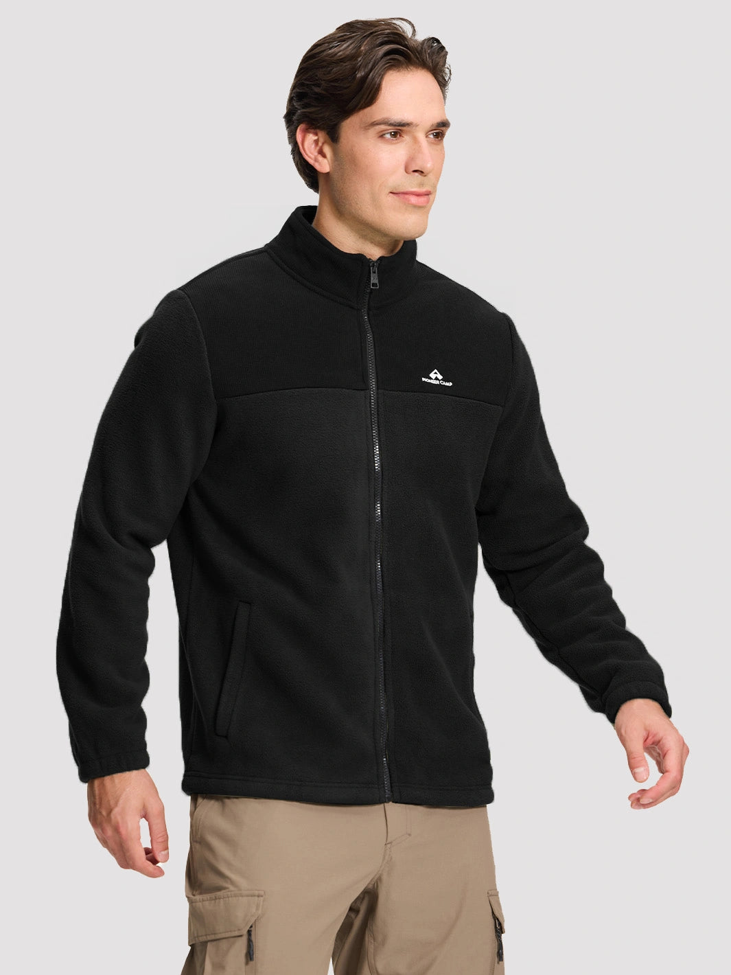 Men's Double-Layer Polar Fleece Full-Zip Jacket