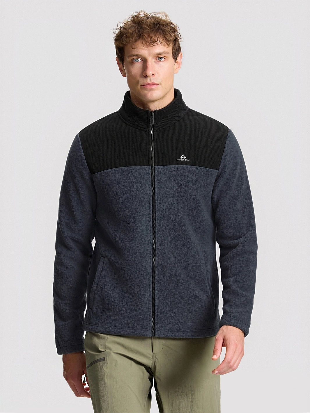 Men's Double-Layer Full-Zip Fleece Jacket PIONEER CAMP