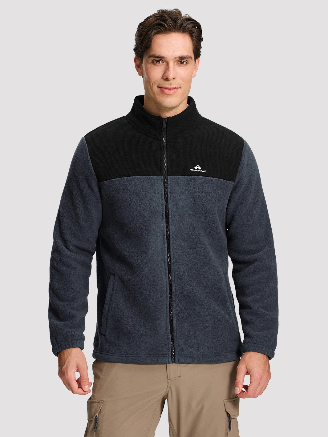 Men's Double-Layer Polar Fleece Full-Zip Jacket