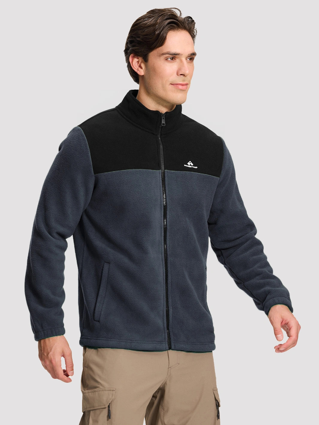 Men's Double-Layer Polar Fleece Full-Zip Jacket