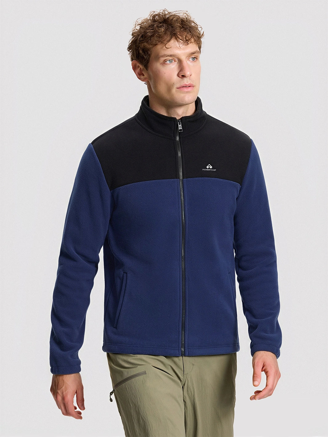 Men's Double-Layer Full-Zip Fleece Jacket PIONEER CAMP