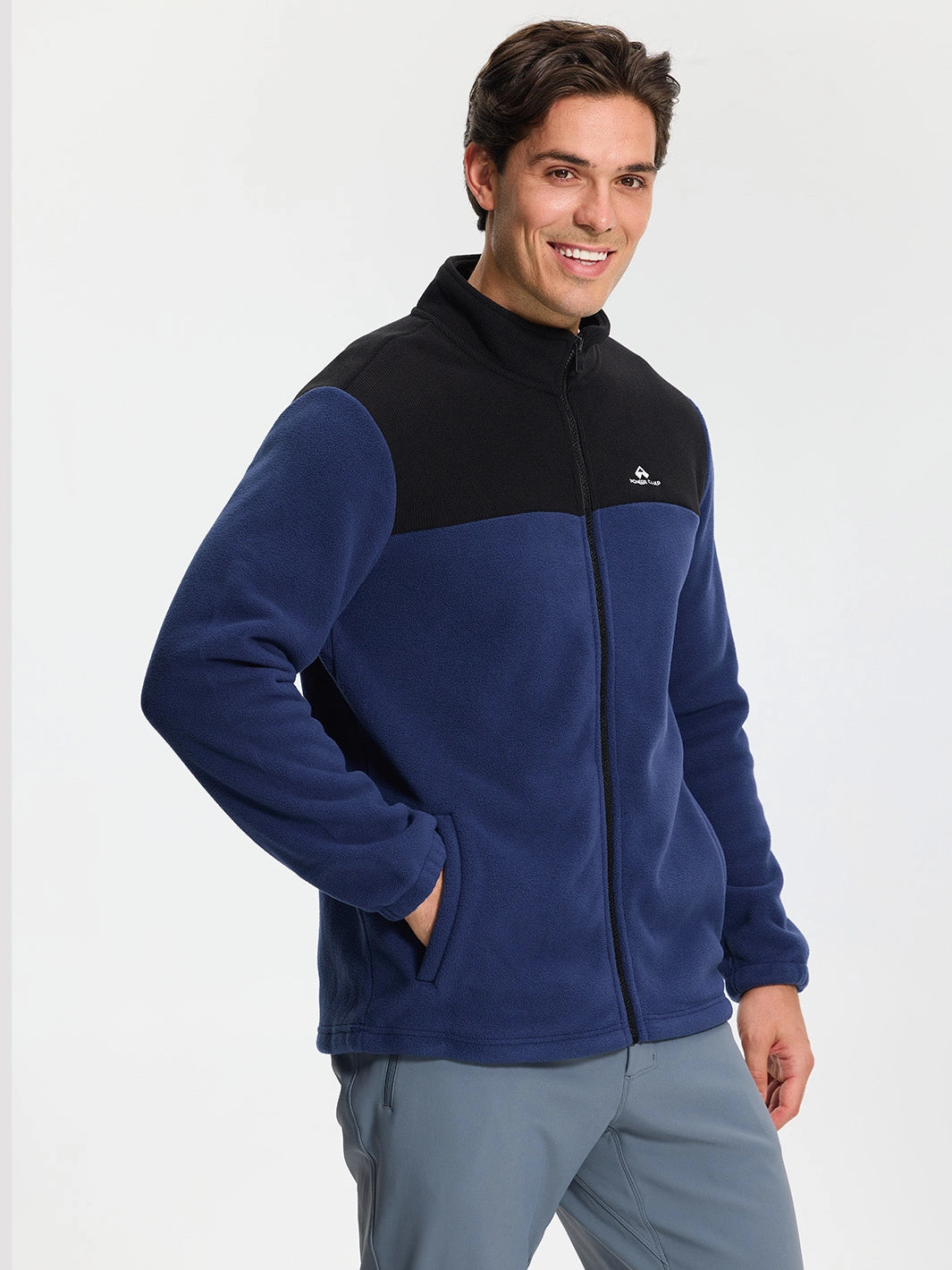 Men's Double-Layer Polar Fleece Full-Zip Jacket