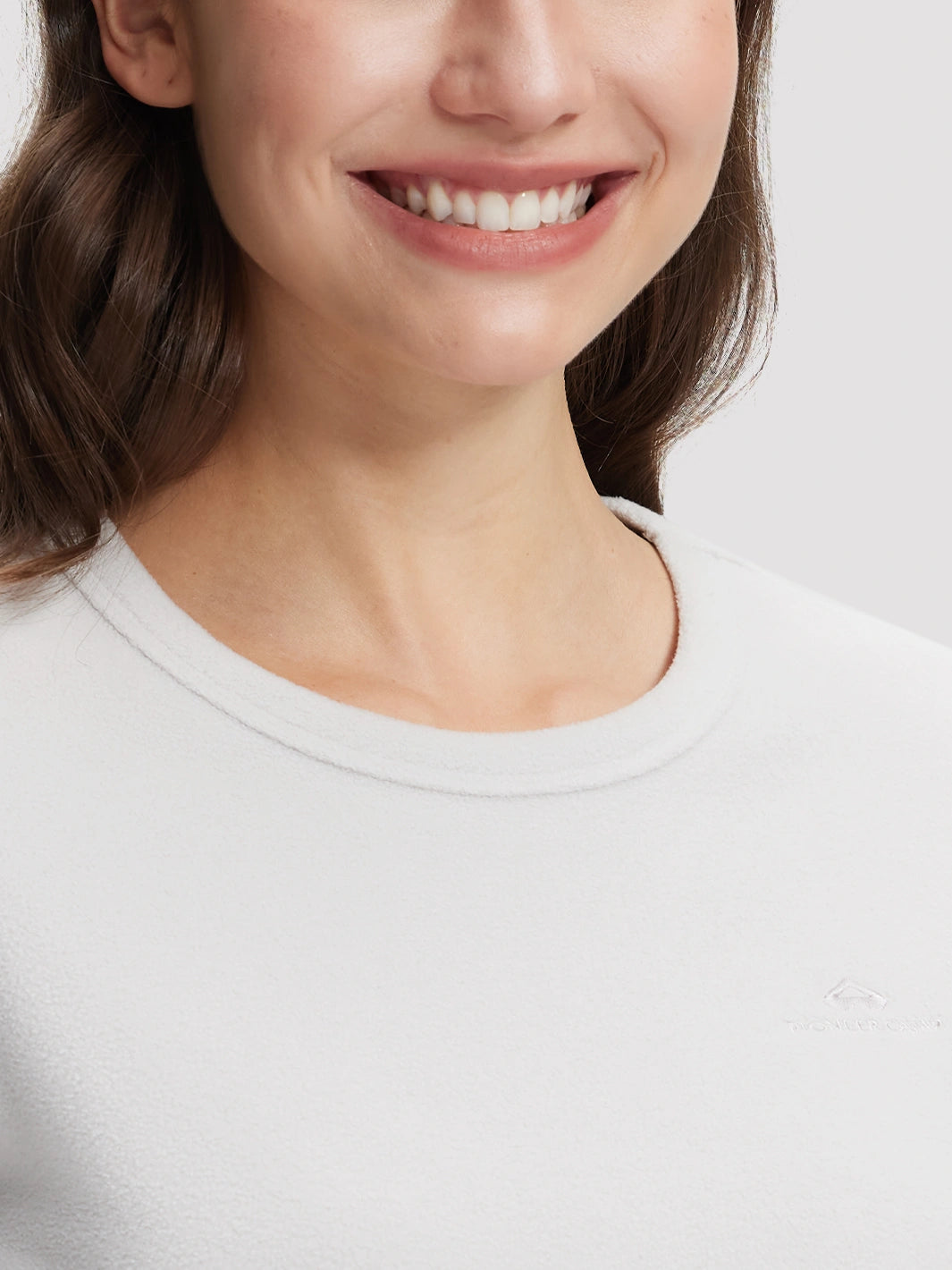Women's 200g Polar Fleece Crew Neck Long Sleeve Top