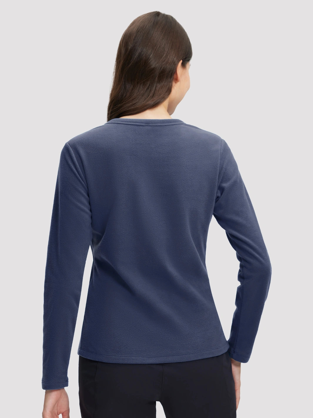 Women's 200g Polar Fleece Crew Neck Long Sleeve Top