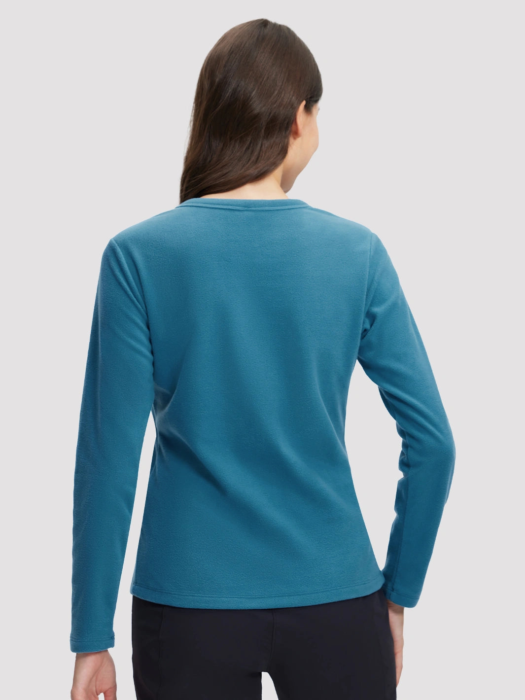Women's 200g Polar Fleece Crew Neck Long Sleeve Top
