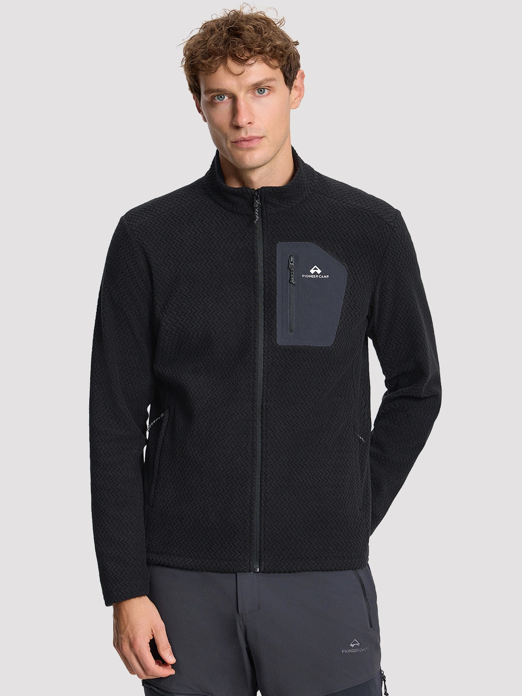 Men's Moisture-Wicking Wave Fleece Jacket PIONEER CAMP