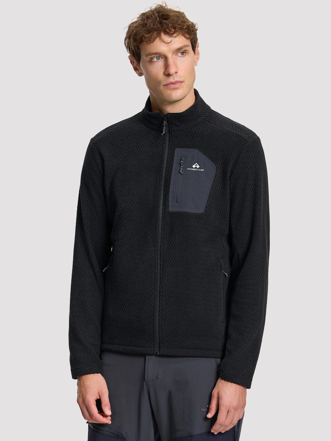 Men's Moisture-Wicking Wave Fleece Jacket PIONEER CAMP