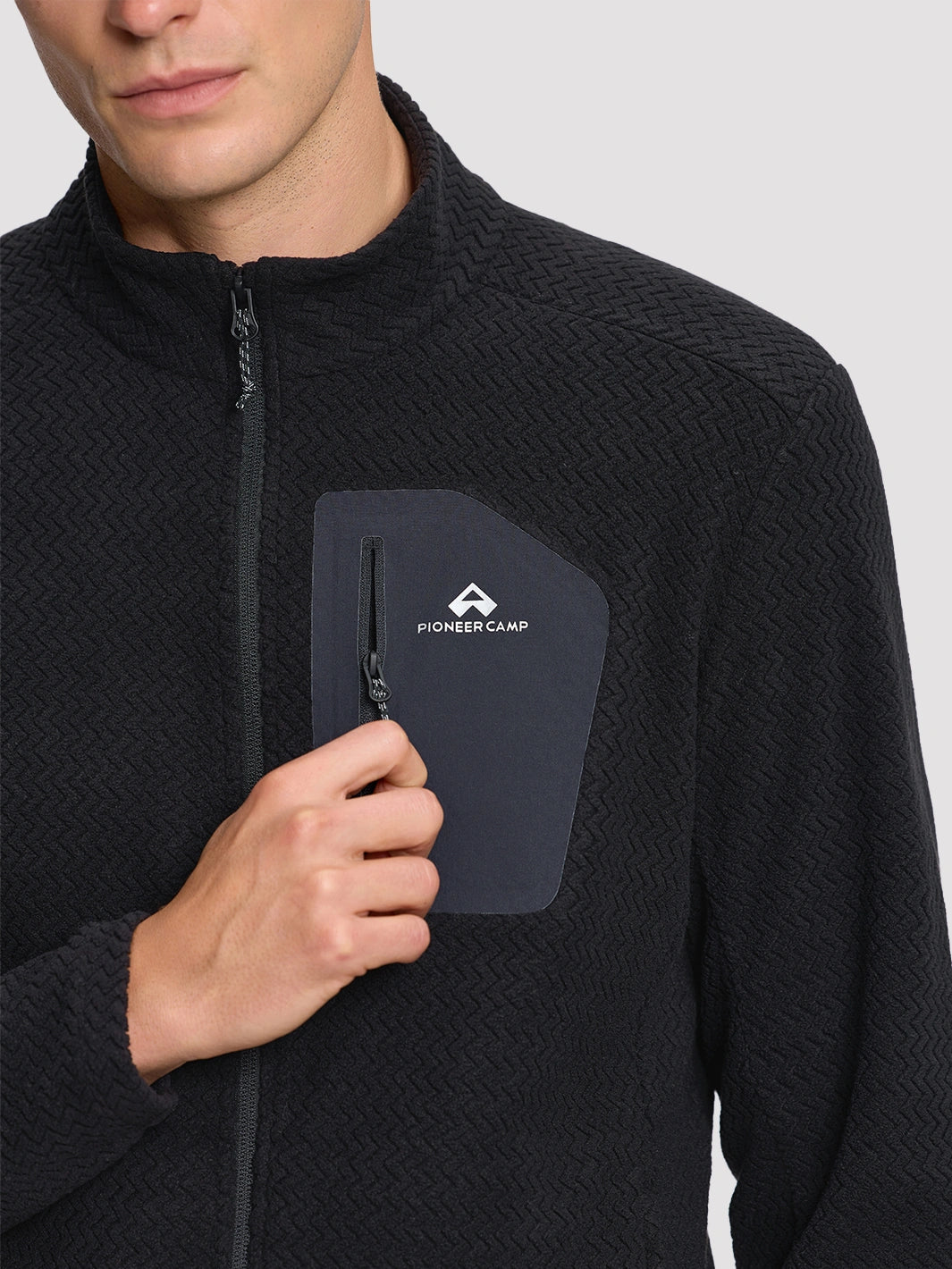 Men's Moisture-Wicking Wave Fleece Jacket PIONEER CAMP