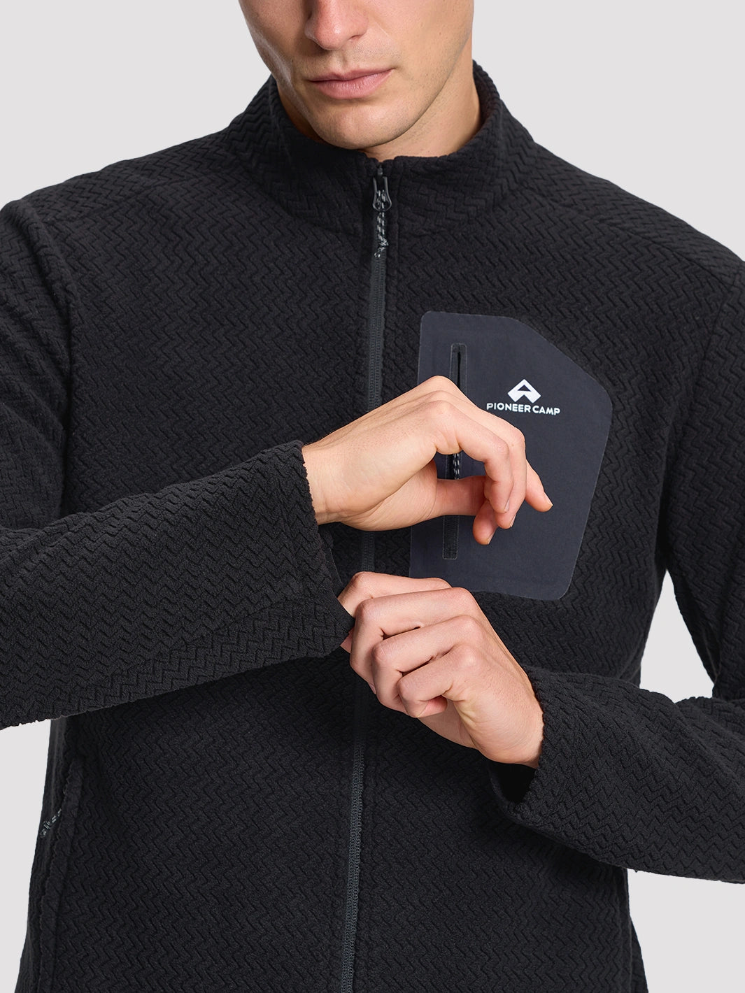 Men's Moisture-Wicking Wave Fleece Jacket PIONEER CAMP