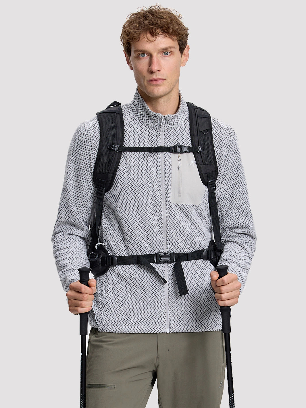 Men's Moisture-Wicking Wave Fleece Jacket PIONEER CAMP