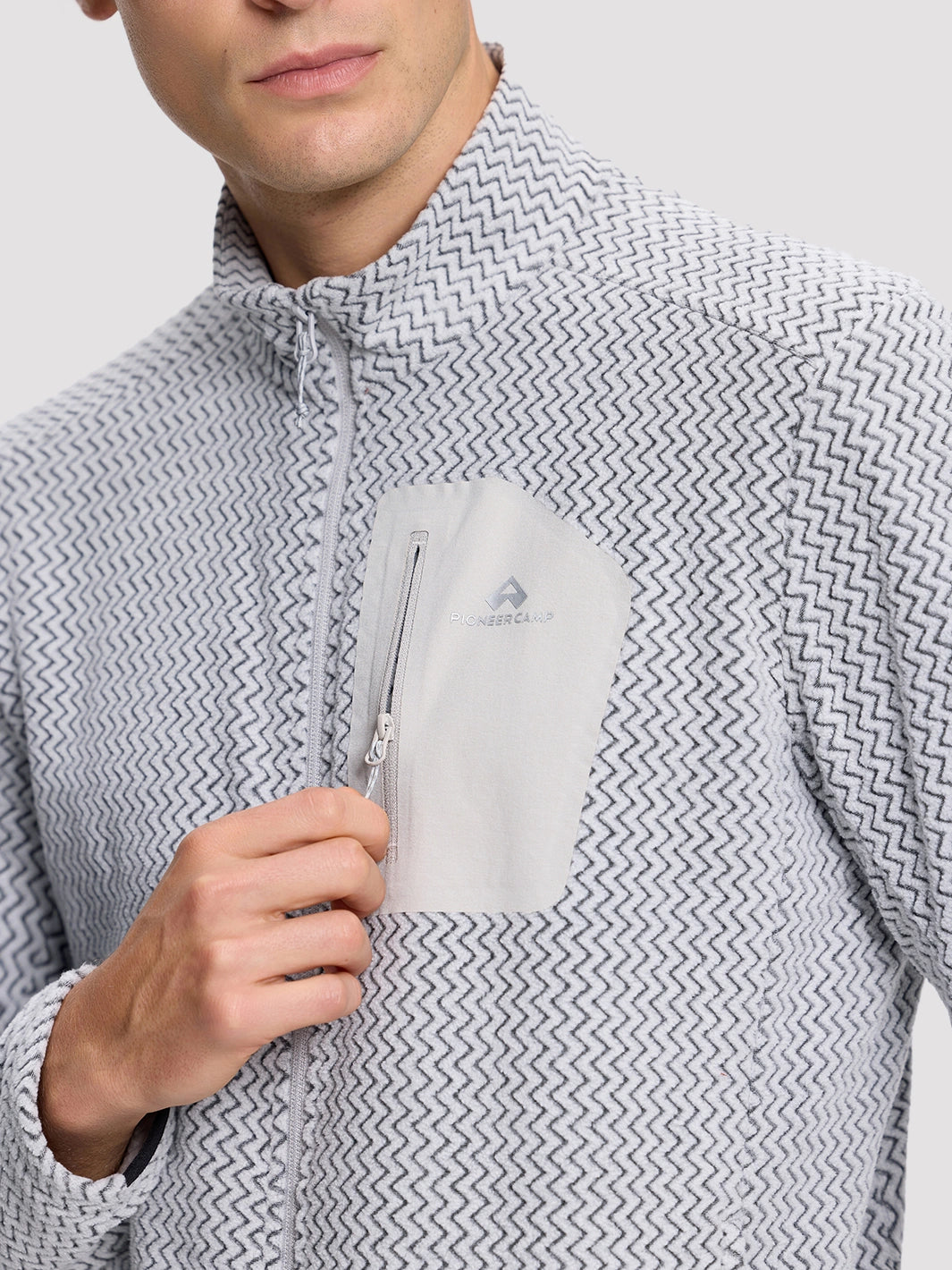 Men's Moisture-Wicking Wave Fleece Jacket PIONEER CAMP
