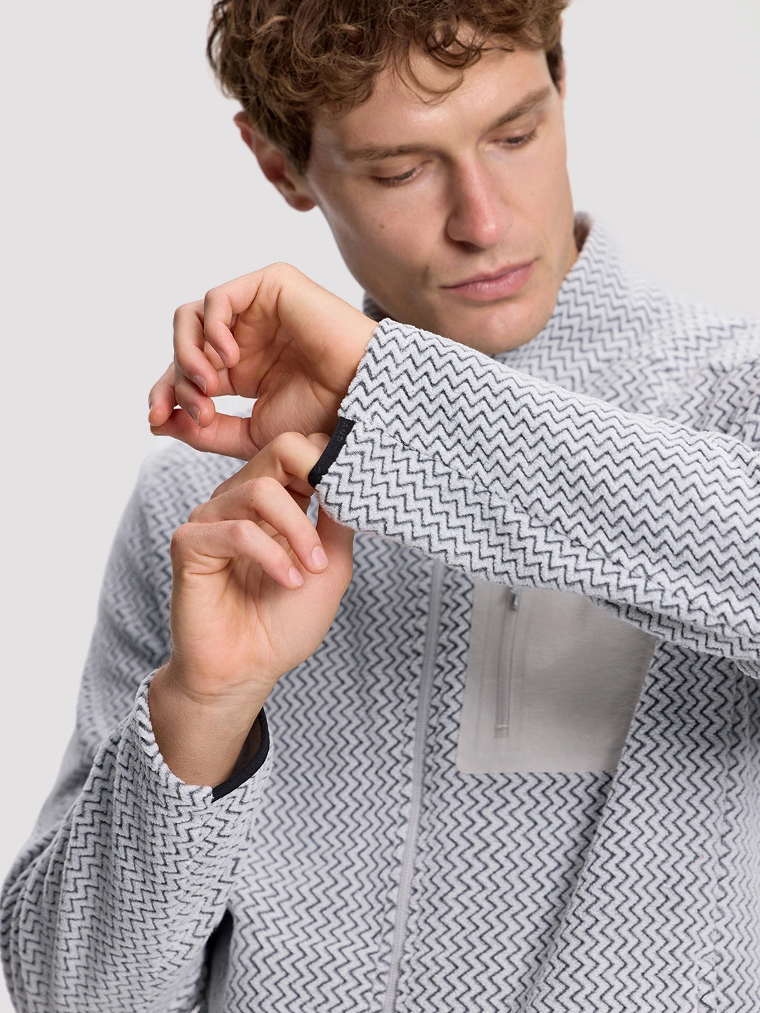 Men's Moisture-Wicking Wave Fleece Jacket PIONEER CAMP
