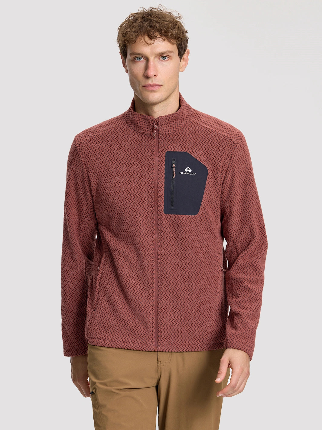 Men's Moisture-Wicking Wave Fleece Jacket PIONEER CAMP