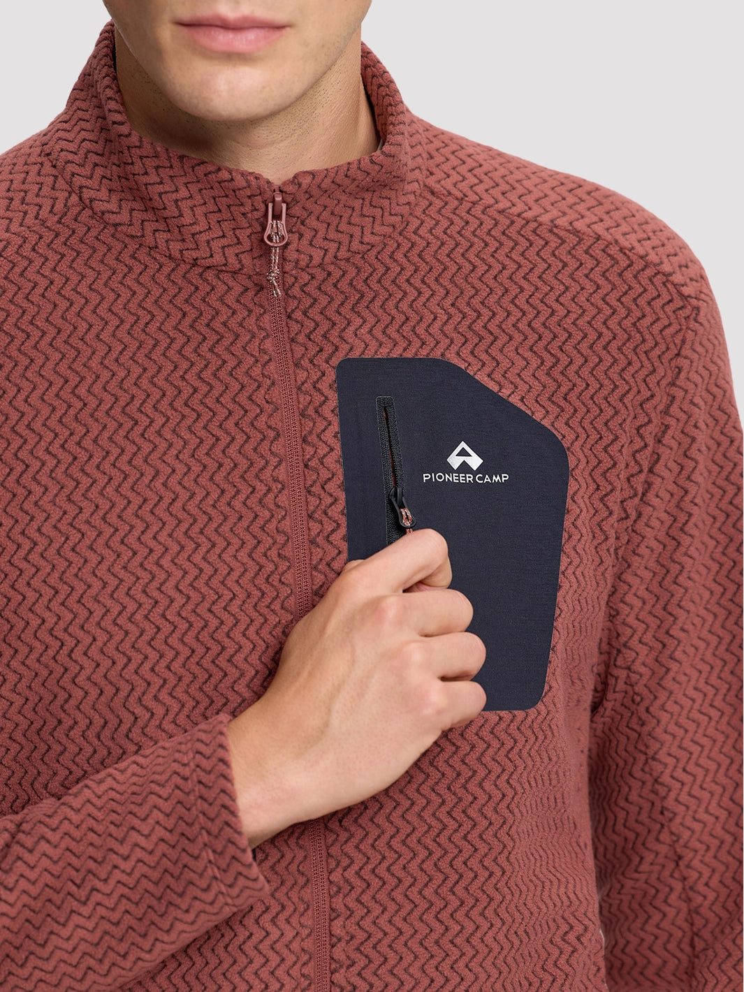 Men's Moisture-Wicking Wave Fleece Jacket PIONEER CAMP