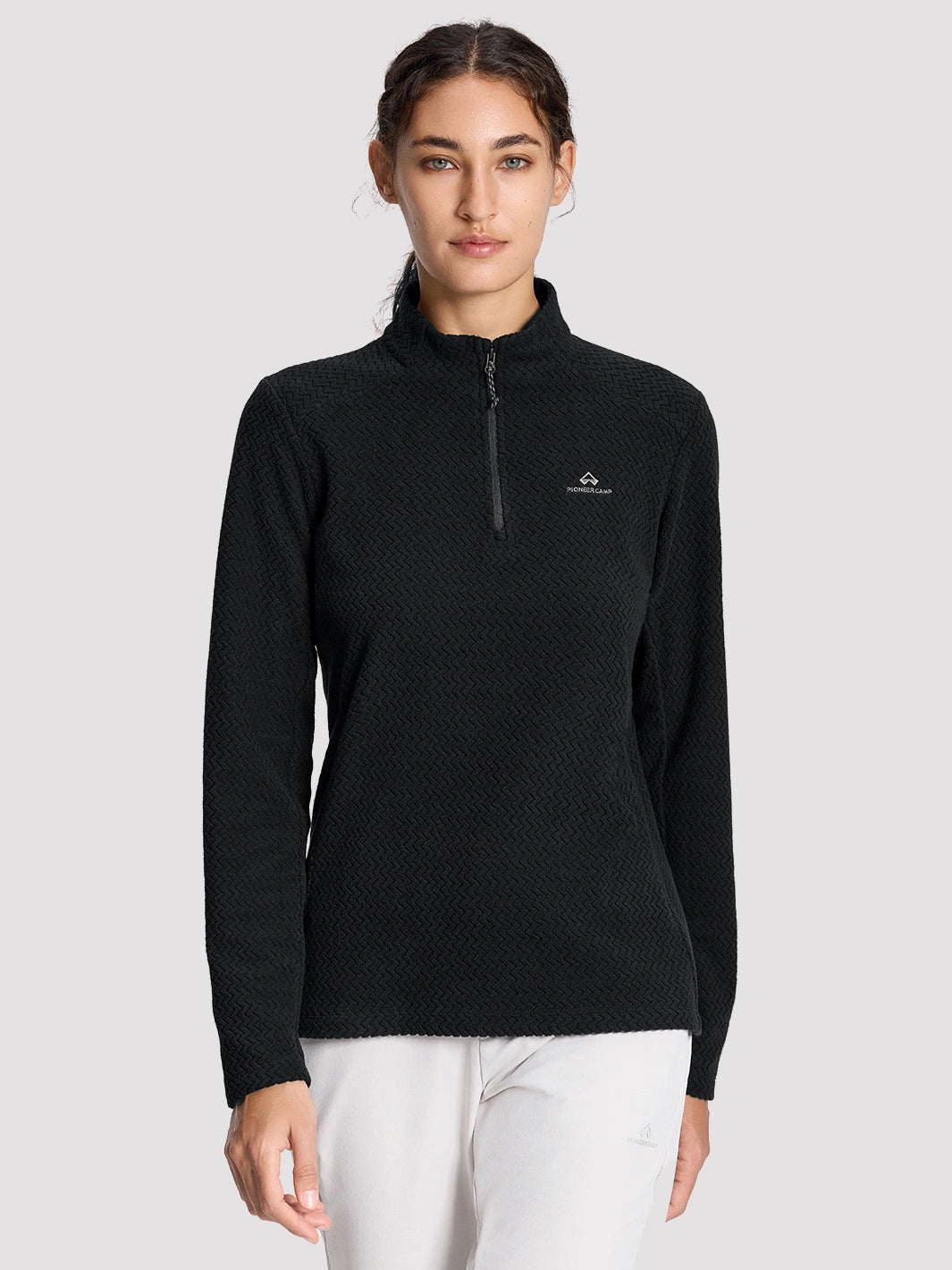 Women's 250G Merino Wool Stand-Collar Half-Zip Top PIONEER CAMP
