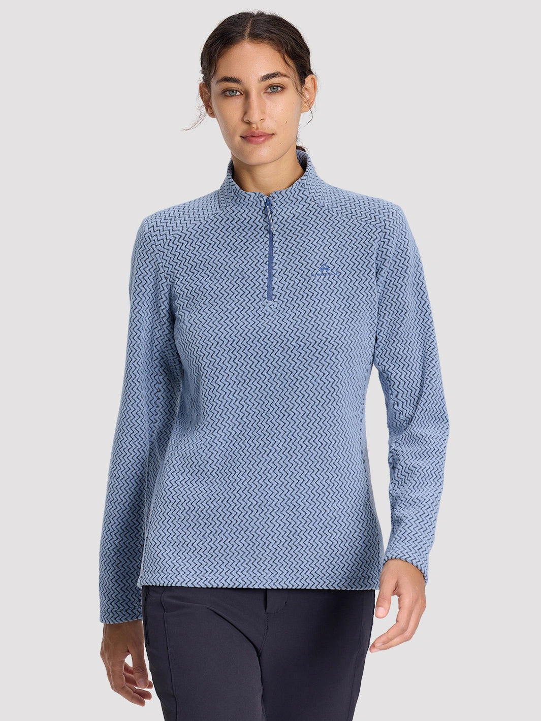 Women's 250G Merino Wool Stand-Collar Half-Zip Top PIONEER CAMP