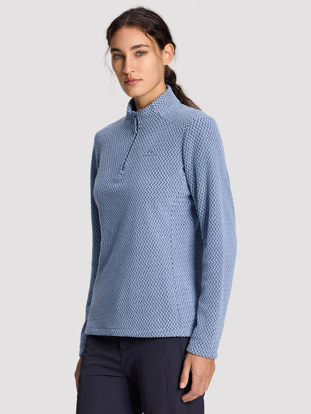 Women's 250G Merino Wool Stand-Collar Half-Zip Top PIONEER CAMP