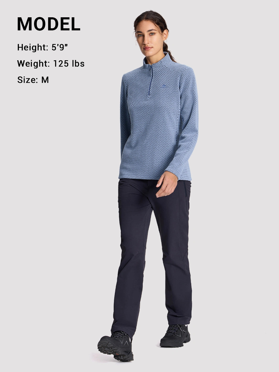 Women's 250G Merino Wool Stand-Collar Half-Zip Top PIONEER CAMP