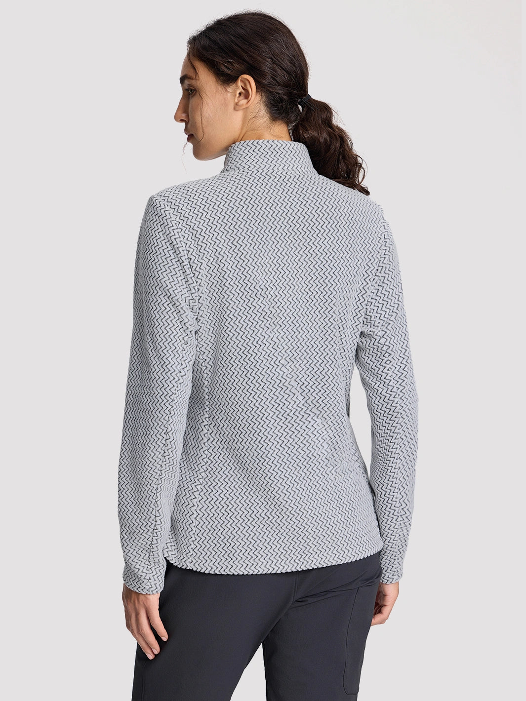 Women's 250G Merino Wool Stand-Collar Half-Zip Top PIONEER CAMP
