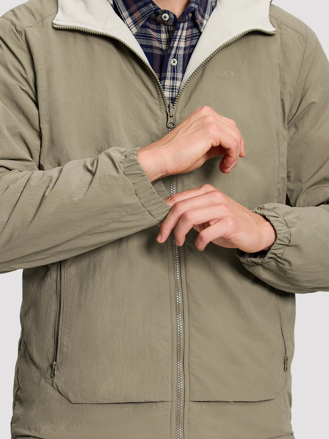 Men's Reversible Fleece Lined Softshell Jacket PIONEER CAMP