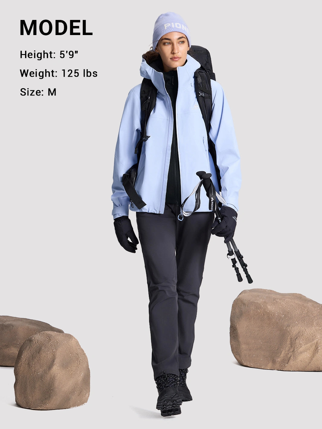 Women's Sorona Grid Fleece Hooded Jacket PIONEER CAMP