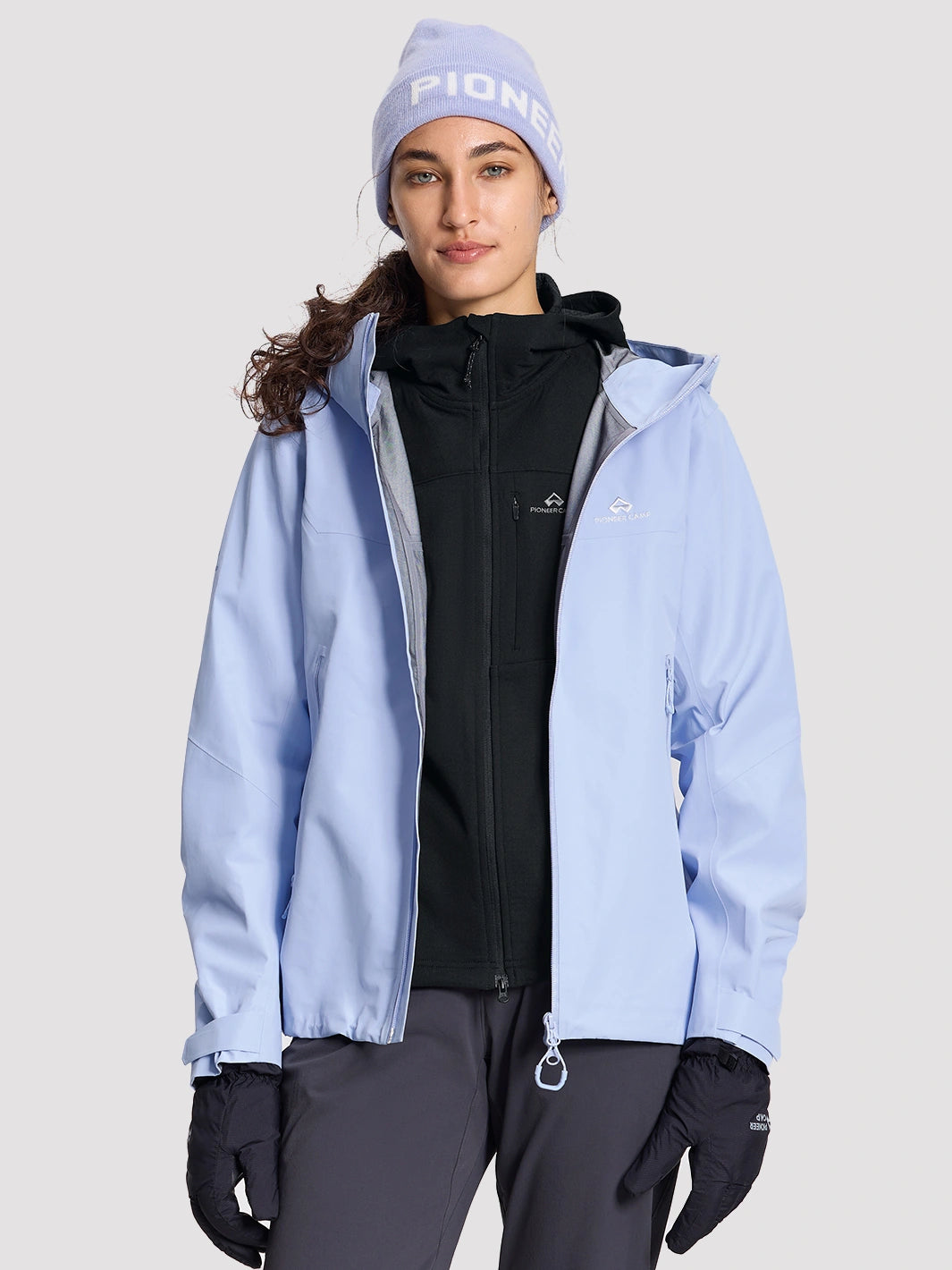 Women's Sorona Grid Fleece Hooded Jacket PIONEER CAMP