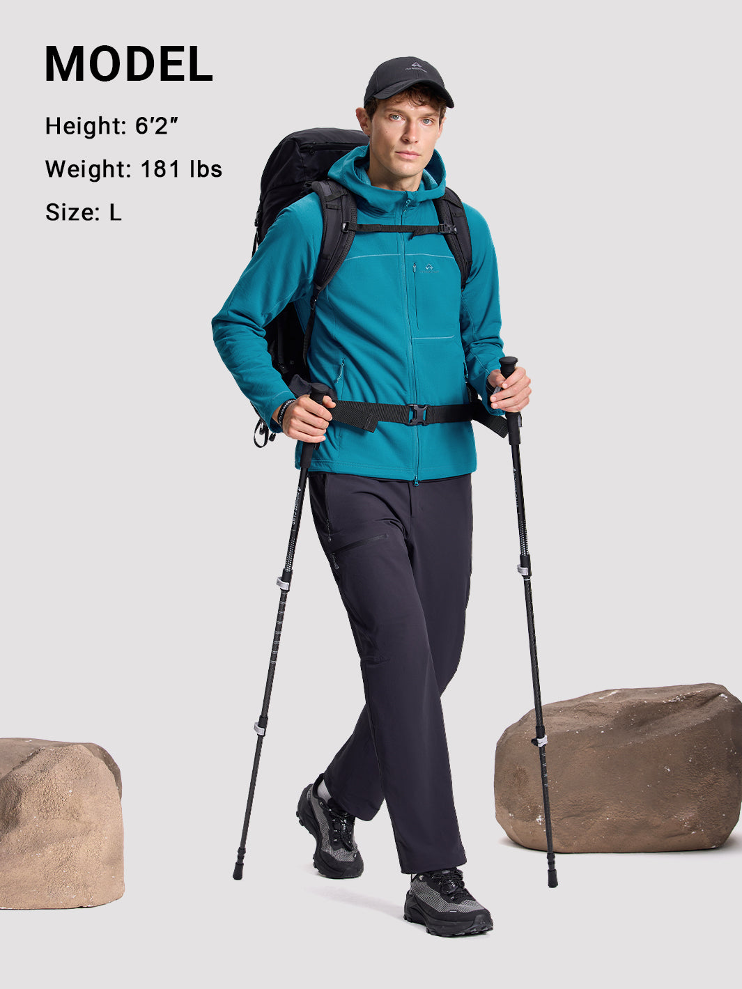 Men's Sorona® Grid Fleece Hiking Jacket PIONEER CAMP