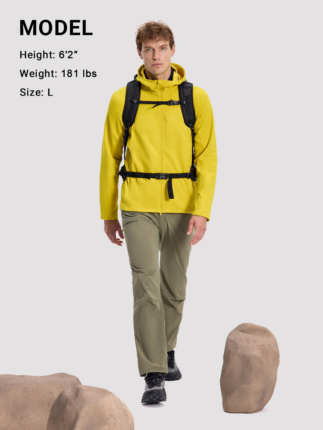 Men's Sorona® Grid Fleece Hiking Jacket PIONEER CAMP