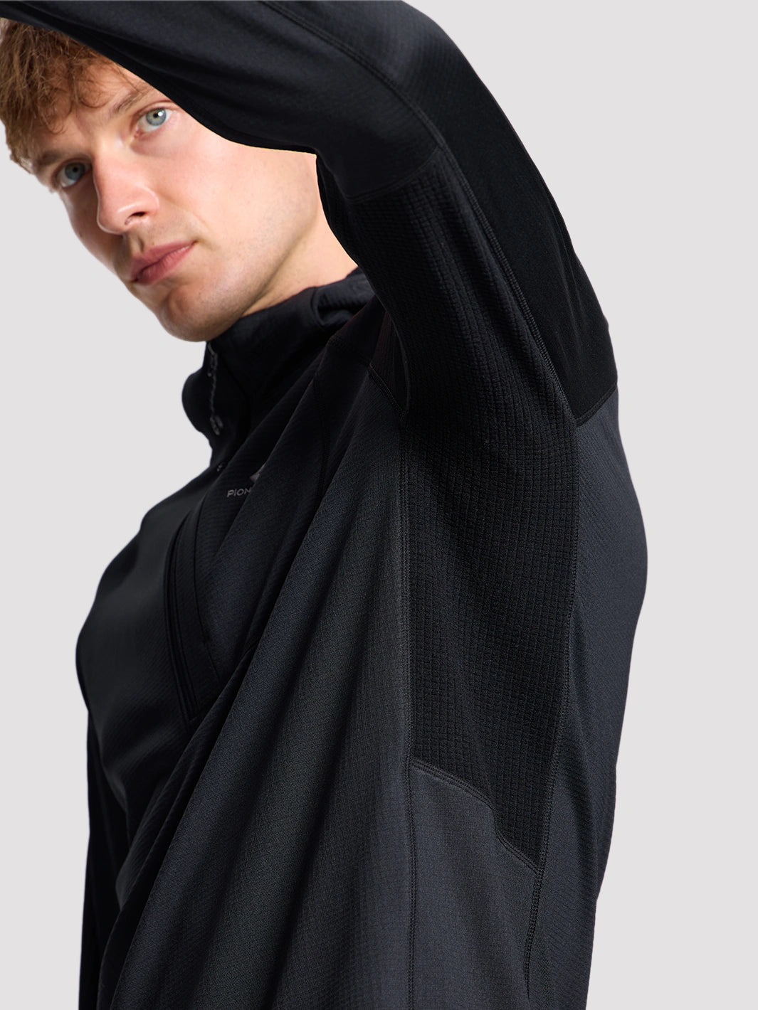 Men's Grid Fleece Half-Zip Hoodie PIONEER CAMP