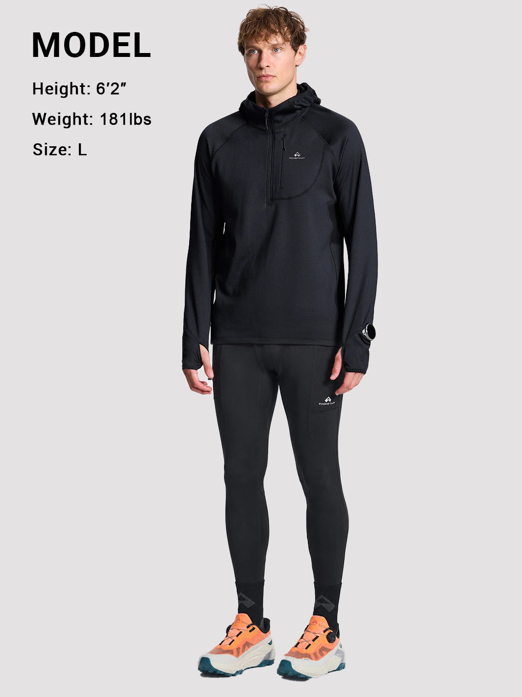 Men's Grid Fleece Half-Zip Hoodie PIONEER CAMP