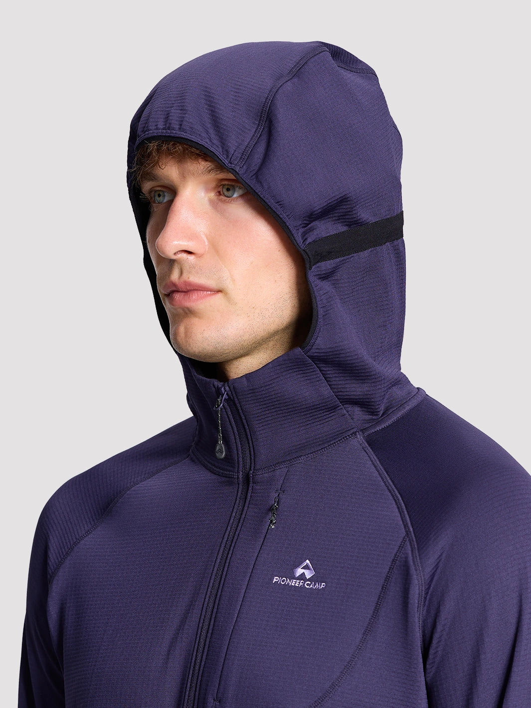 Men's Grid Fleece Half-Zip Hoodie PIONEER CAMP