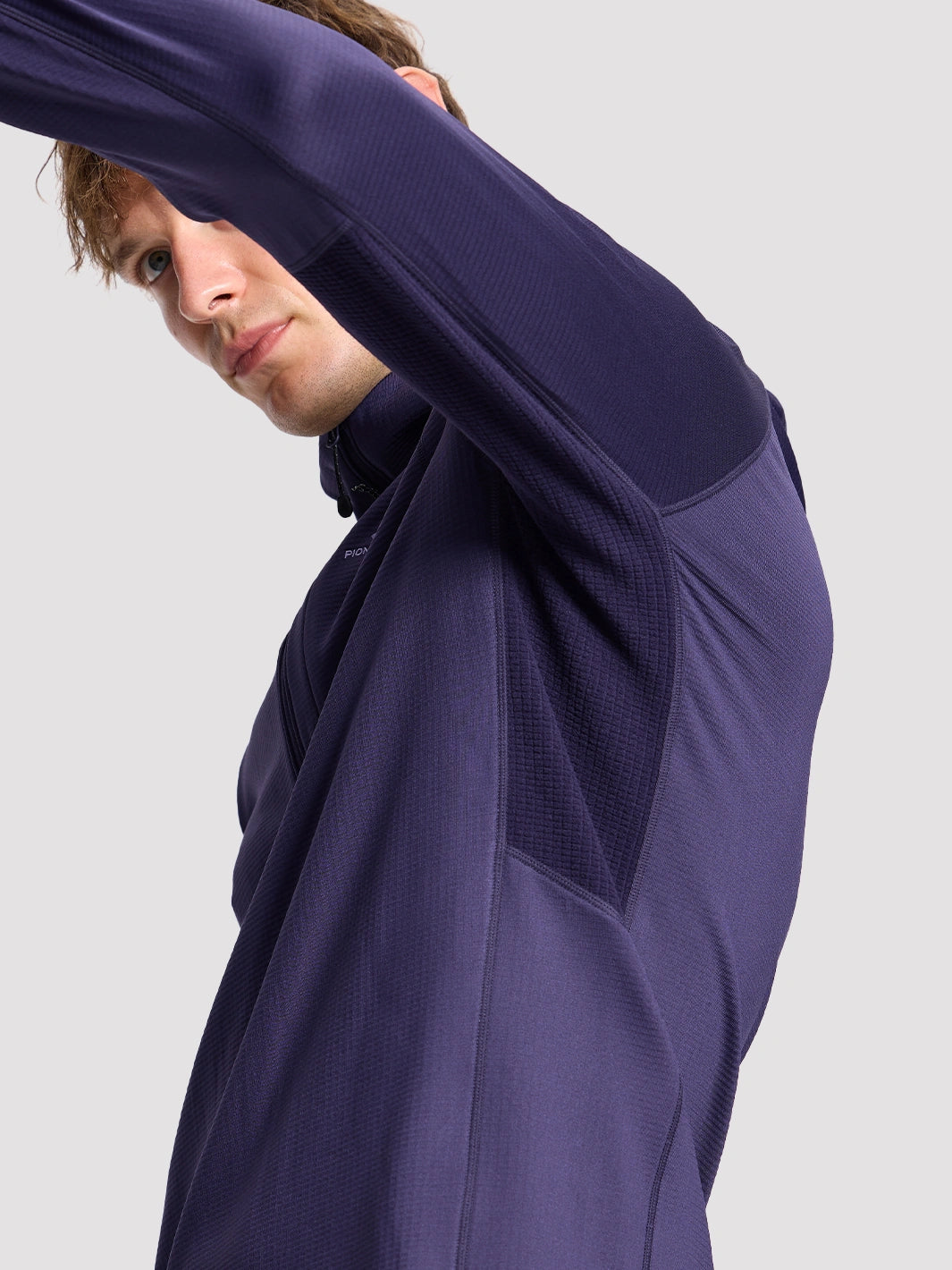 Men's Grid Fleece Half-Zip Hoodie PIONEER CAMP