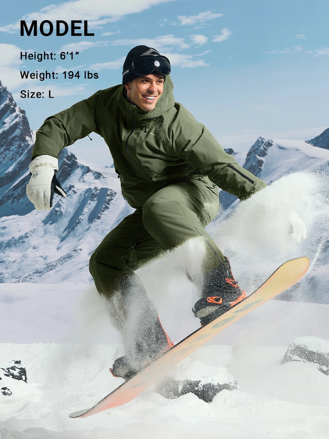 Men's 20K Waterproof 3-Layer Ski Jacket