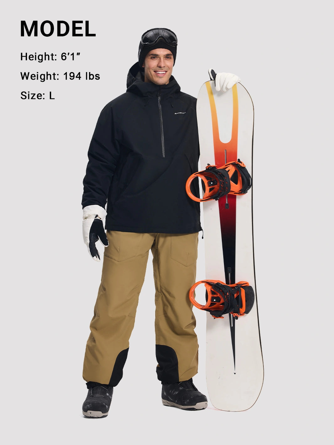 Men's 20K Waterproof 3-Layer Ski Jacket