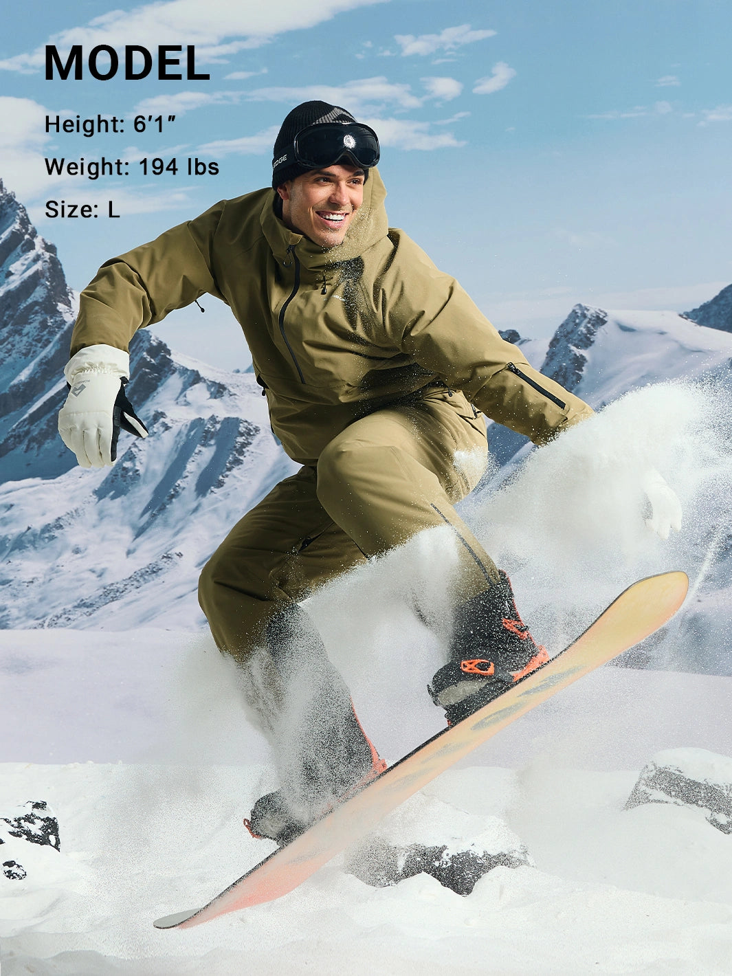 Men's 20K Waterproof 3-Layer Ski Jacket