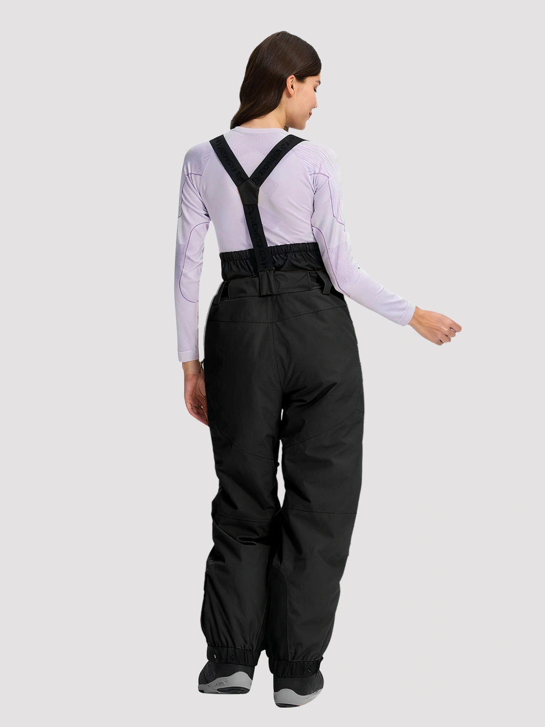 Women's 15K Waterproof Insulated Ski Bibs with Suspenders
