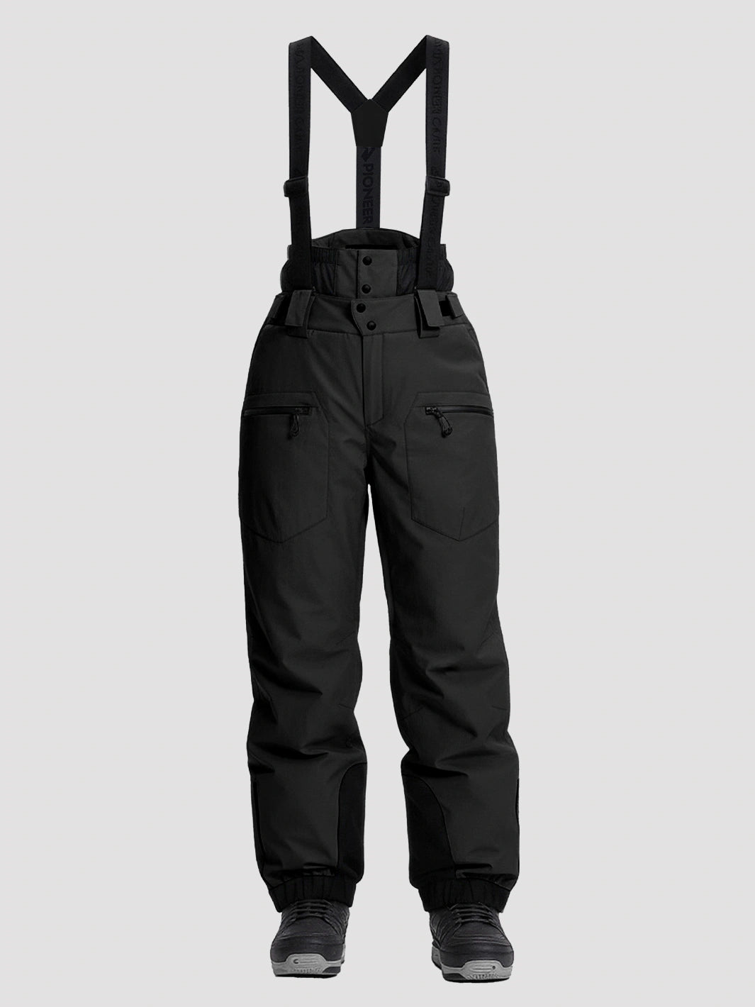 Women's 15K Waterproof Insulated Ski Bibs with Suspenders