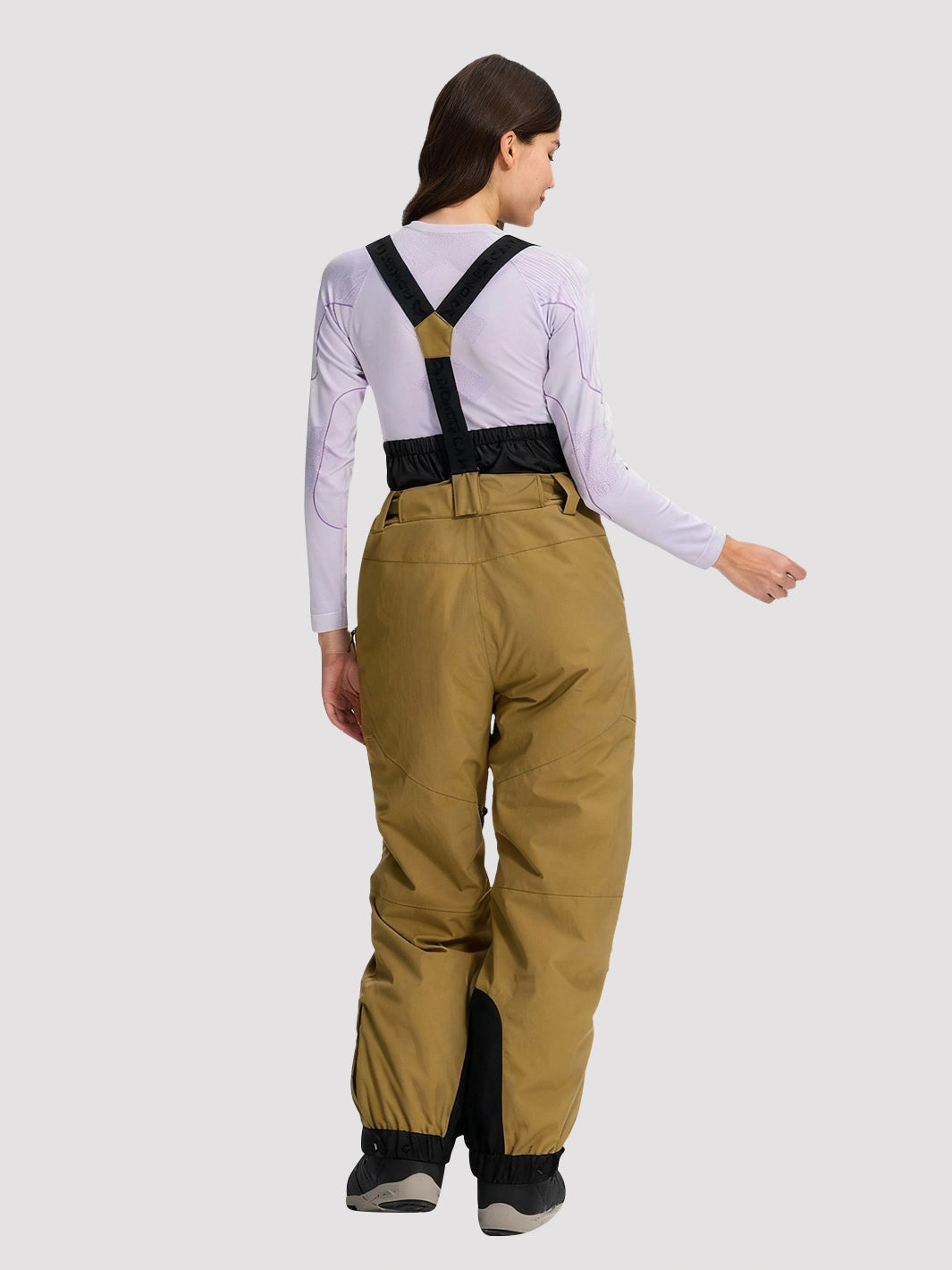 Women's 15K Waterproof Insulated Ski Bibs with Suspenders