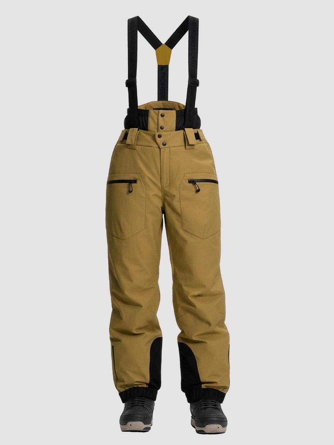 Women's 15K Waterproof Insulated Ski Bibs with Suspenders