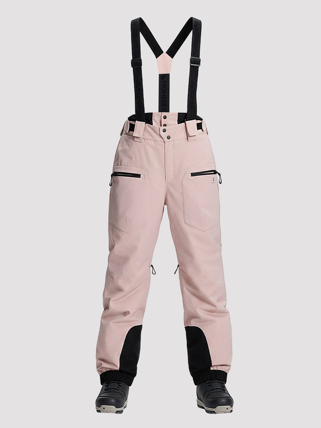 Women's 15K Waterproof Insulated Ski Bibs with Suspenders