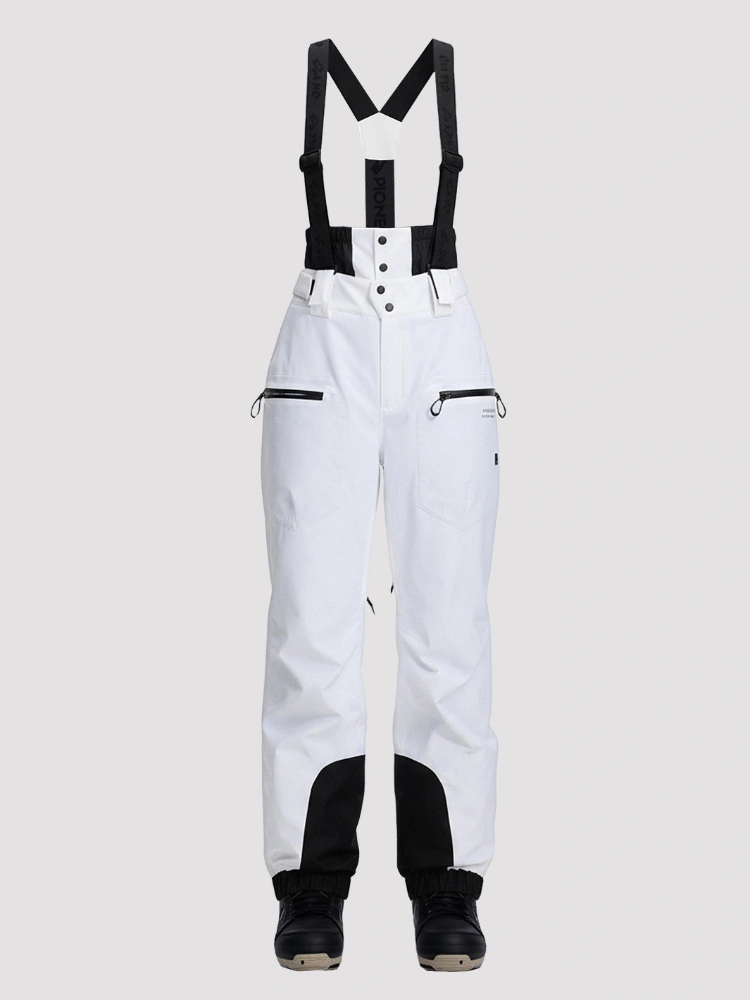 Women's 15K Waterproof Insulated Ski Bibs with Suspenders