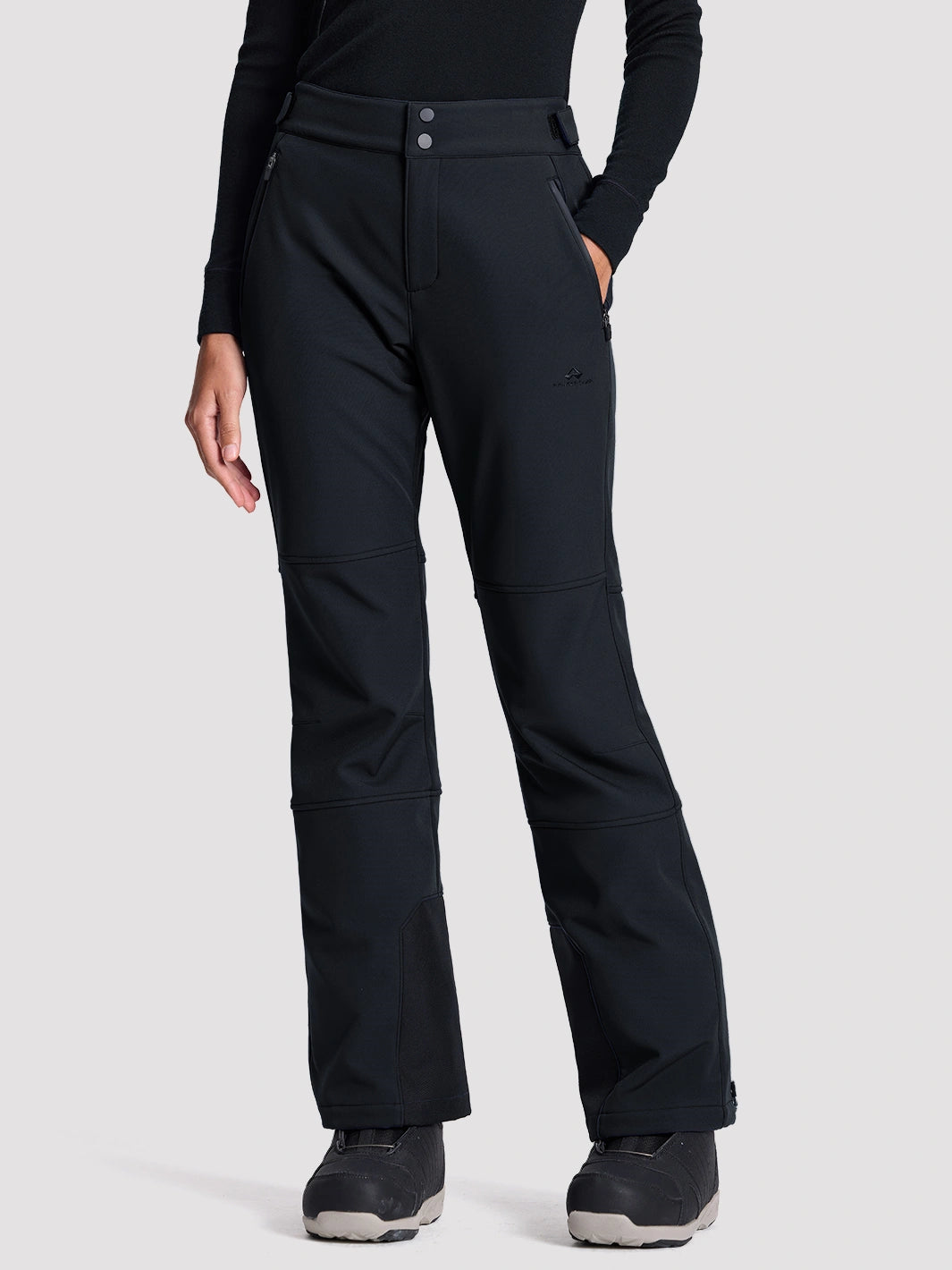 Women's CORDURA 3-Layer Water-Resistant Softshell Flared Ski Pants PIONEER CAMP