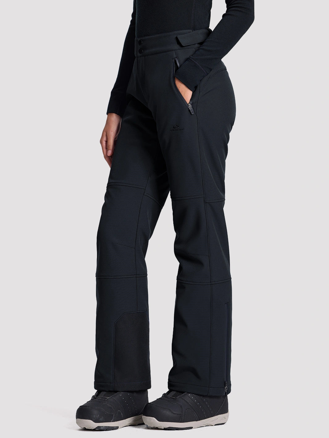 Women's CORDURA 3-Layer Water-Resistant Softshell Flared Ski Pants PIONEER CAMP