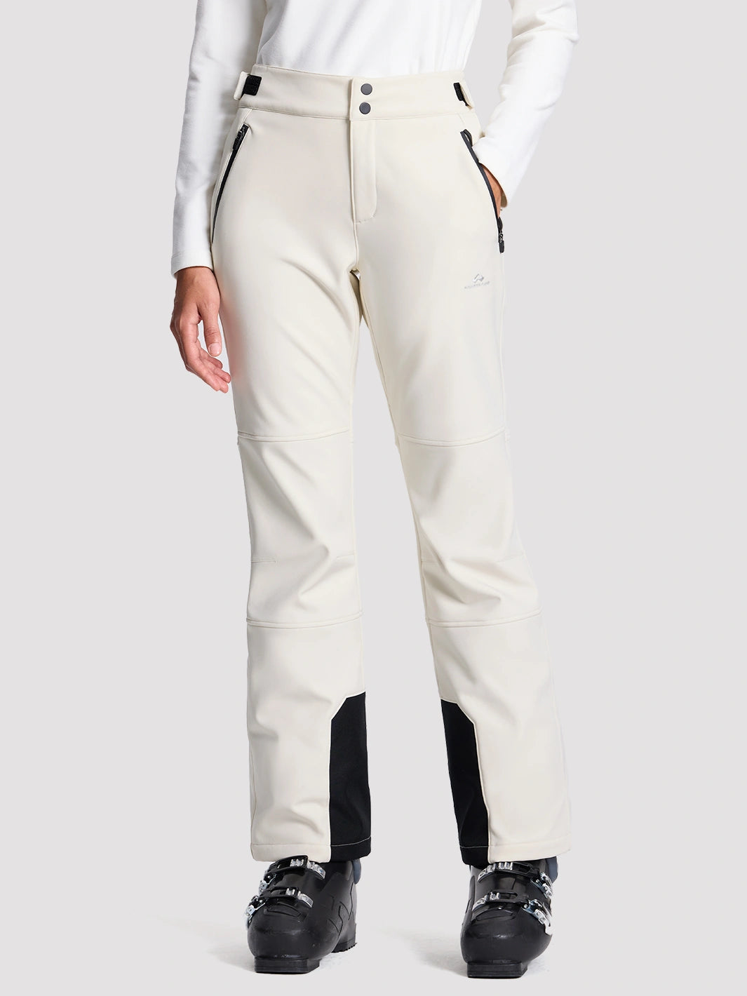 Women's CORDURA 3-Layer Water-Resistant Softshell Flared Ski Pants PIONEER CAMP