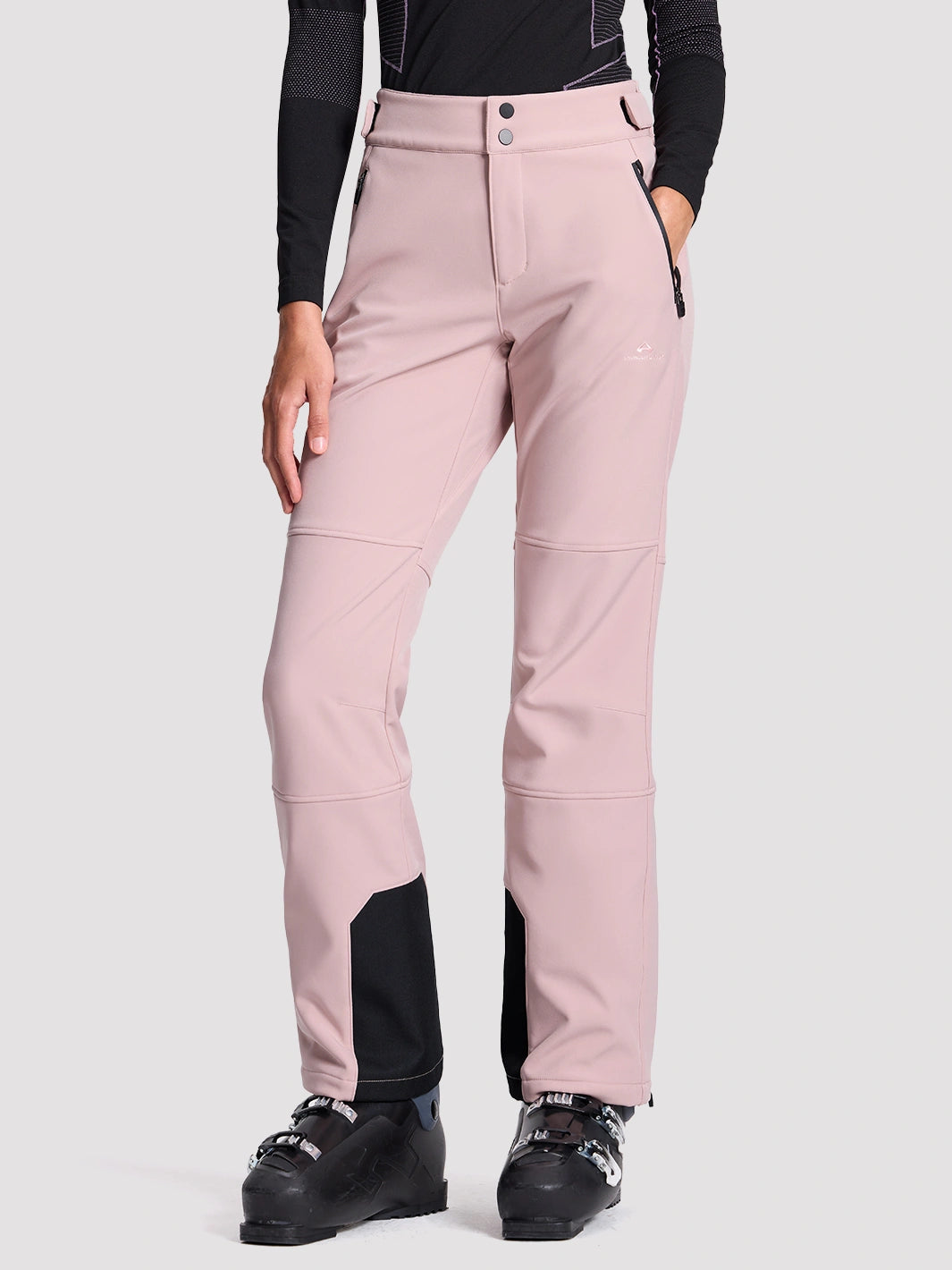 Women's CORDURA 3-Layer Water-Resistant Softshell Flared Ski Pants PIONEER CAMP