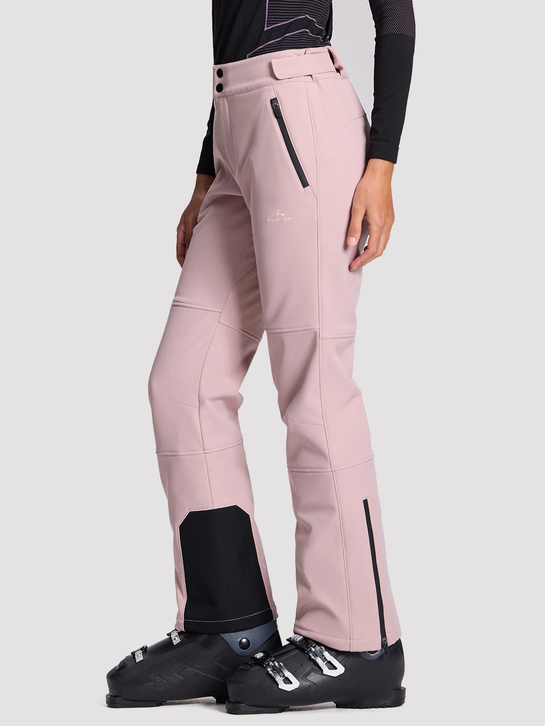 Women's CORDURA 3-Layer Water-Resistant Softshell Flared Ski Pants PIONEER CAMP