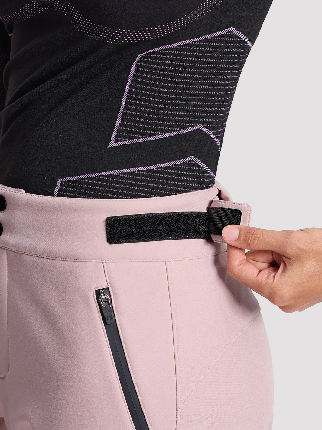 Women's CORDURA 3-Layer Water-Resistant Softshell Flared Ski Pants PIONEER CAMP