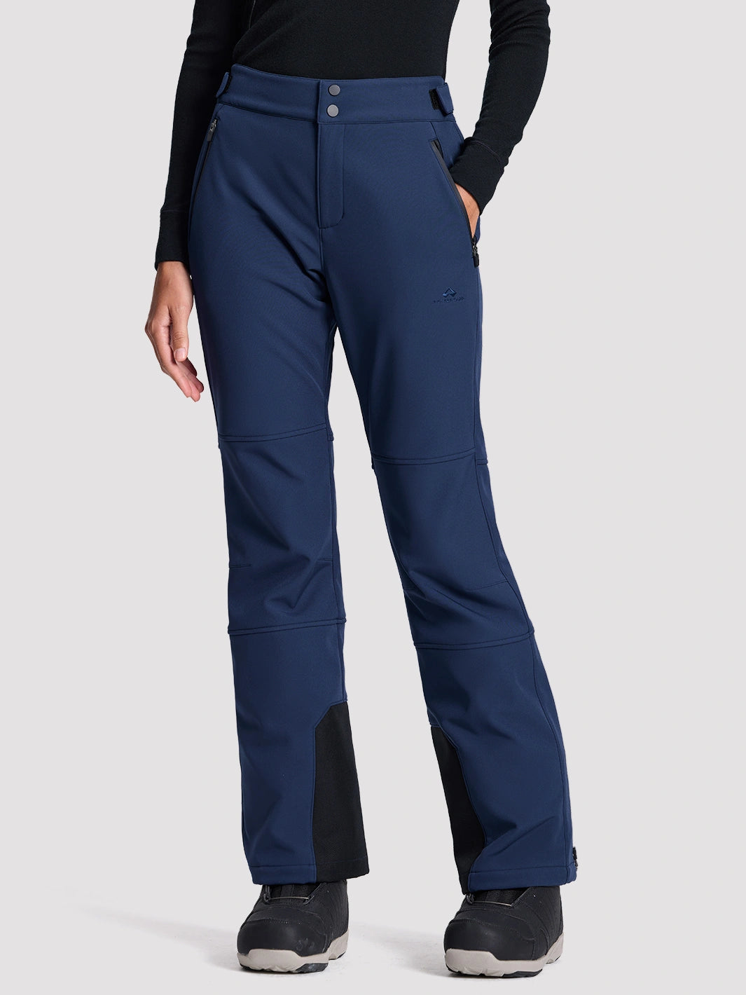 Women's CORDURA 3-Layer Water-Resistant Softshell Flared Ski Pants PIONEER CAMP