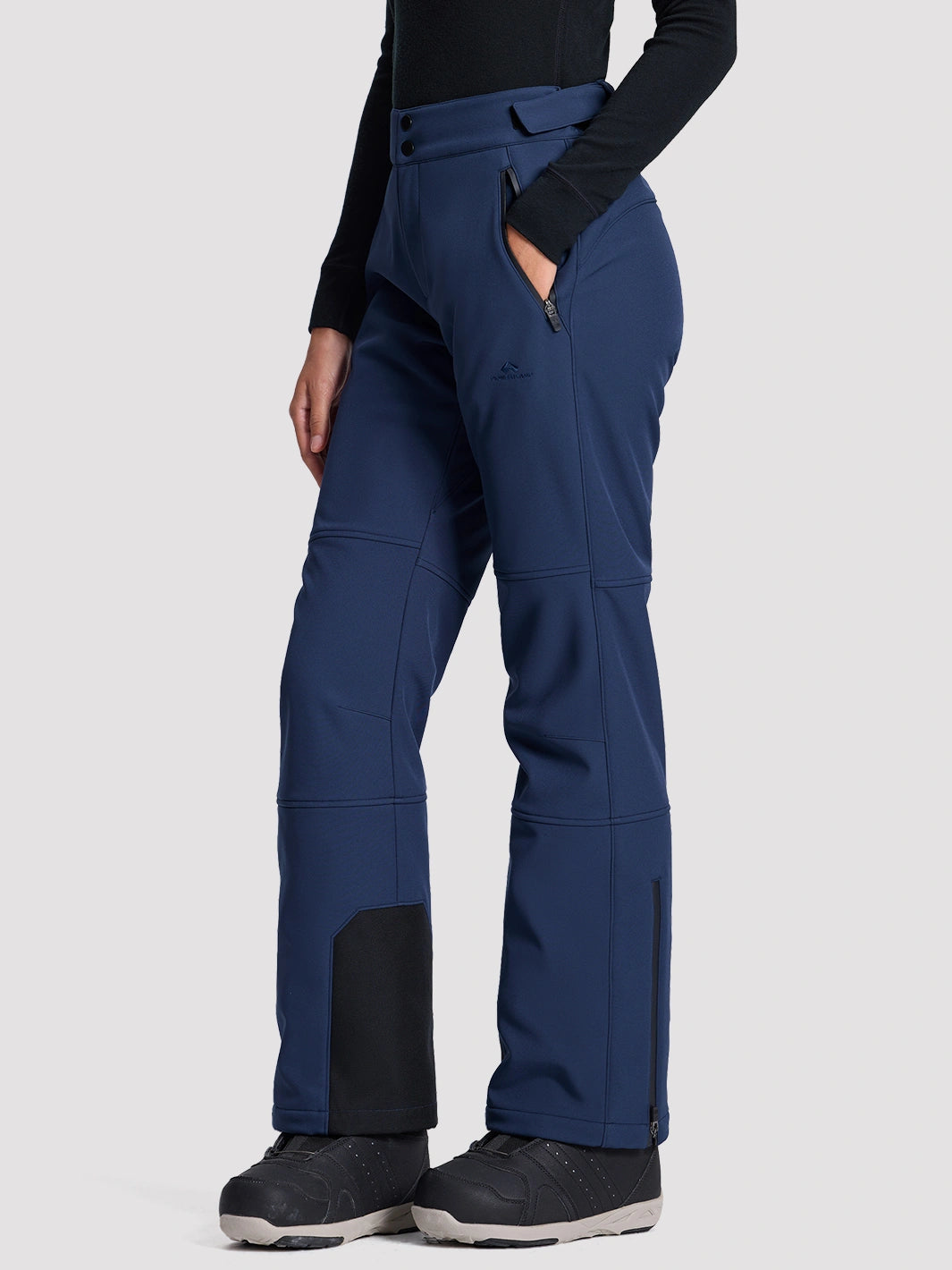 Women's CORDURA 3-Layer Water-Resistant Softshell Flared Ski Pants PIONEER CAMP
